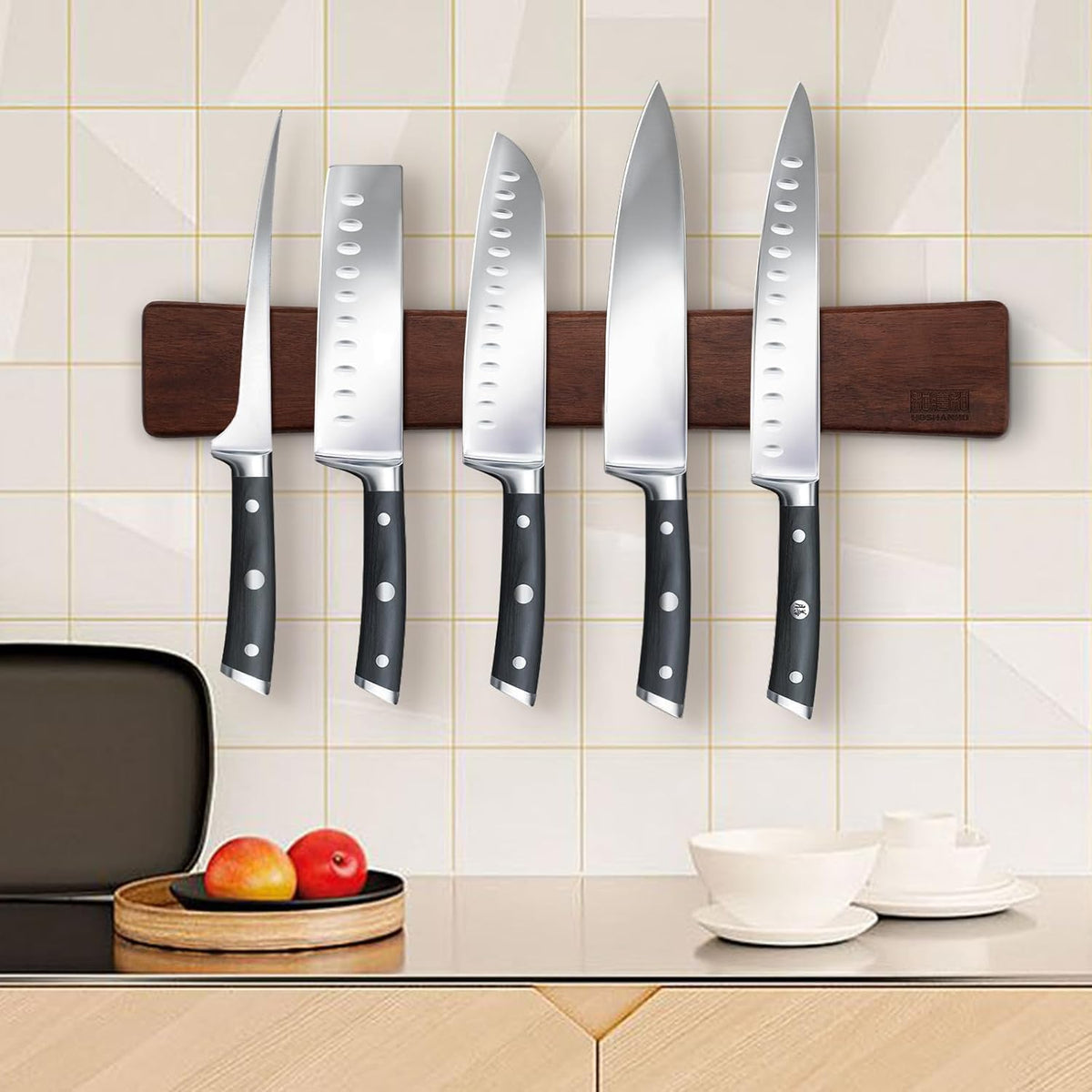 HOSHANHO Magnetic Knife Strips, Magnetic Knife Holder for Wall 16 Inch