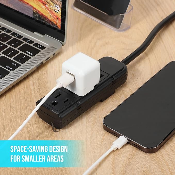 Copkim 12 Pack 3 Outlet Power Strip Extension Cord