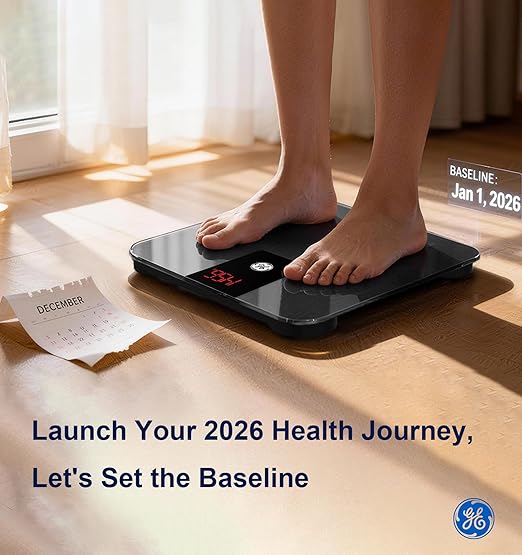 GE Bathroom Scale for Body Weight, Digital Weight Scales 500lb Heavy Duty