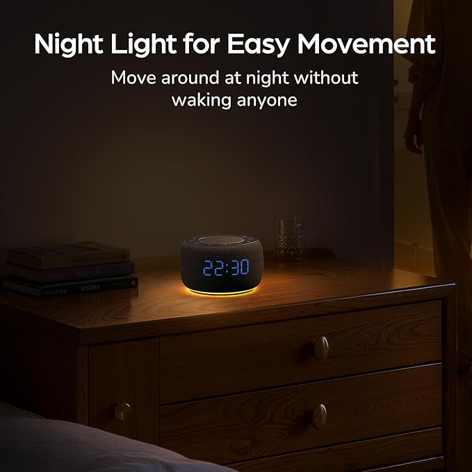 BUFFBEE Alarm Clock with Bluetooth Speaker & FM Radio