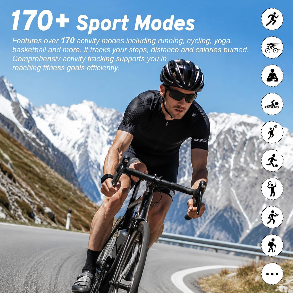 screenless activity tracker 24/7 health & fitness trackers, side view