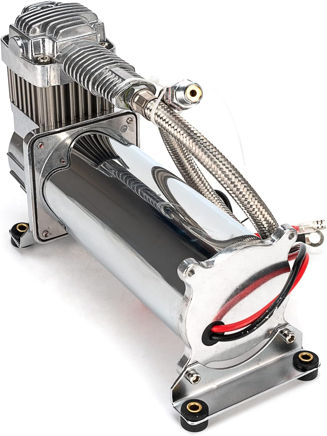 chrome 580 air compressors system kit 5 gal on a desk or shelf