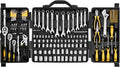 VEVOR Mechanics Tool Set 207 Pieces 1/4" 3/8" 1/2" Drive Sockets -SAE and