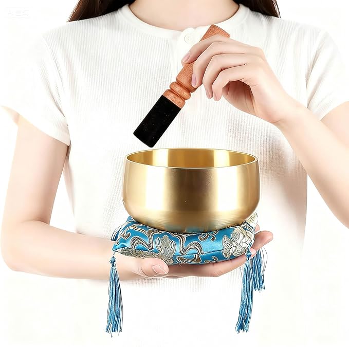 Large Tibetan Singing Bowl Set
