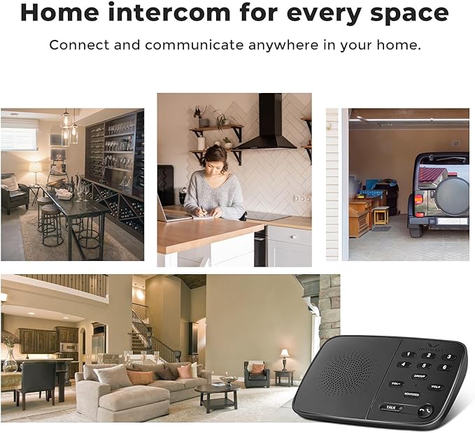 Hosmart Intercoms Wireless for Home UltraSpeak Pro, 2025 Full Duplex Wireless (3 Packs)