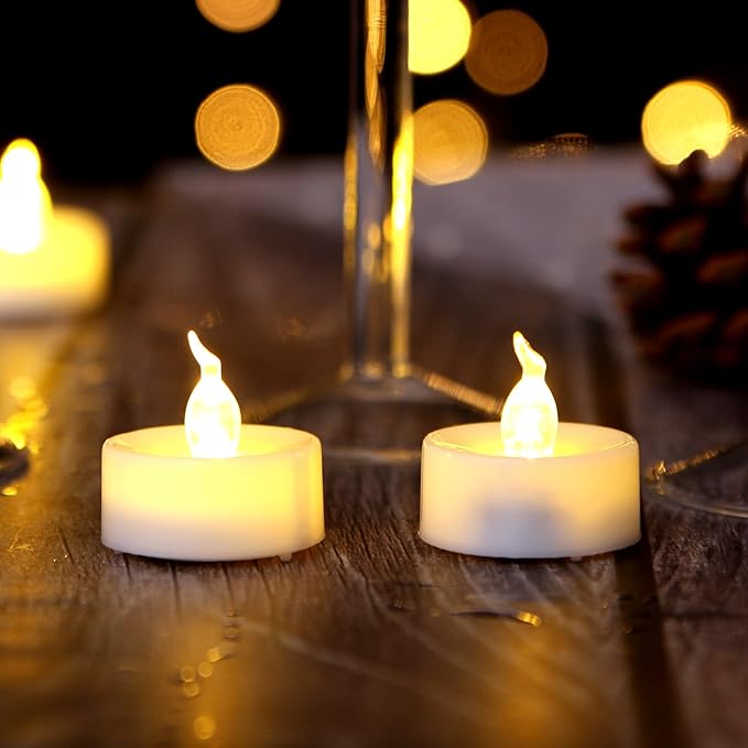 AGPTEK Tea Lights, 100 Pack Flameless LED Candles Battery Operated Tealight