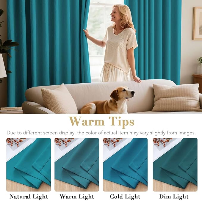 H.VERSAILTEX Blackout Thermal Insulated Solid Room Darkening (Set of 2)