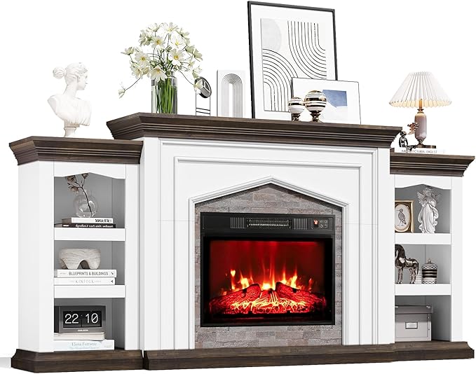 Naice 80" Electric Fireplace