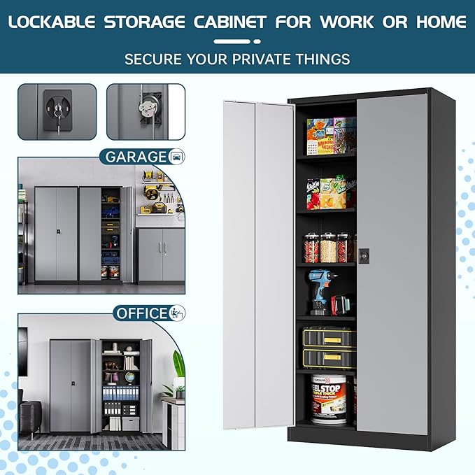 MIIIKO Metal Storage Cabinet