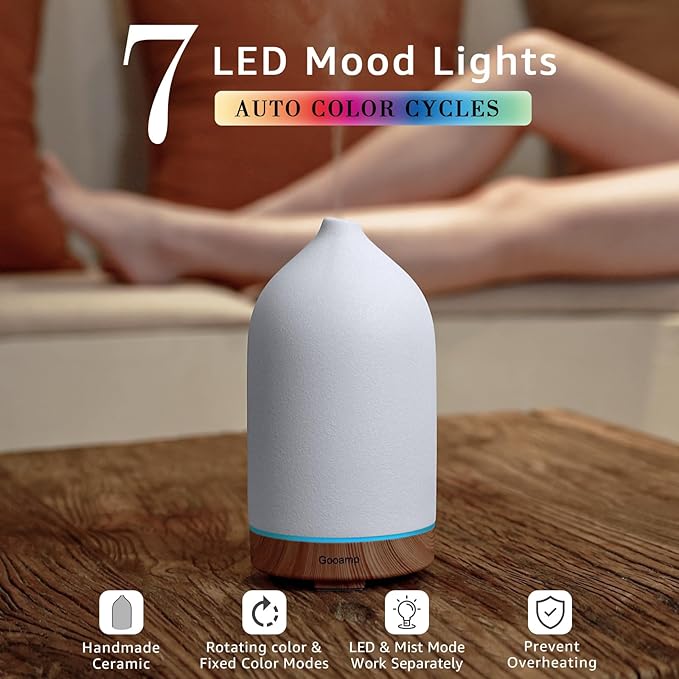 200ML Ceramic Essential Oil Diffuser (Set of 2)