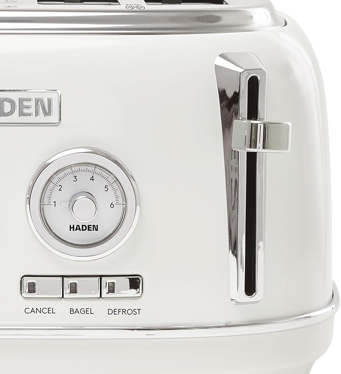 Haden Dorset 4 Slice Wide Slot Stainless Steel Toaster