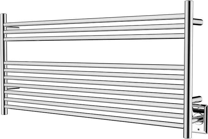 HEATGENE Towel Warmer 10 Bar Towel Dryer Wall-Mounted Plug-in Bath Towel Heater
