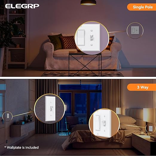 ELEGRP Digital Toggle Dimmer Switch (6 Pack)