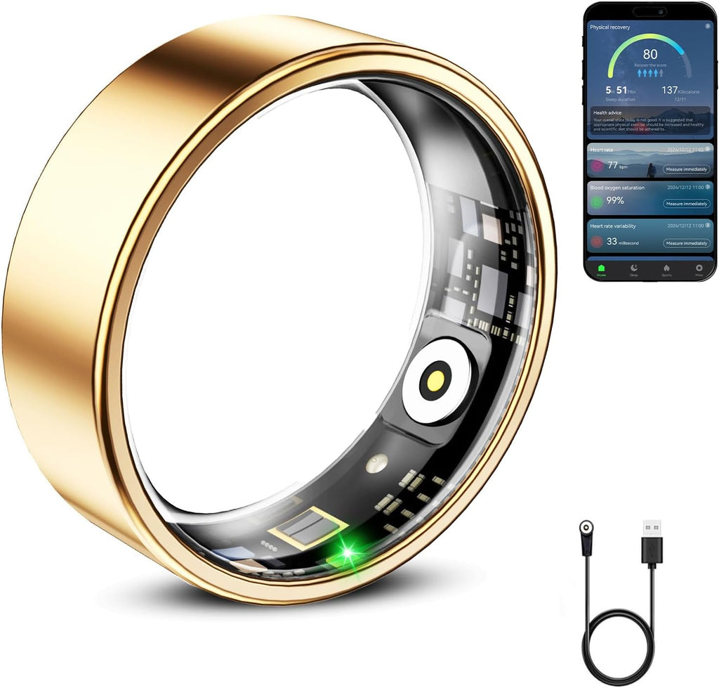 mirlray smart ring for women & men, smart shown in use