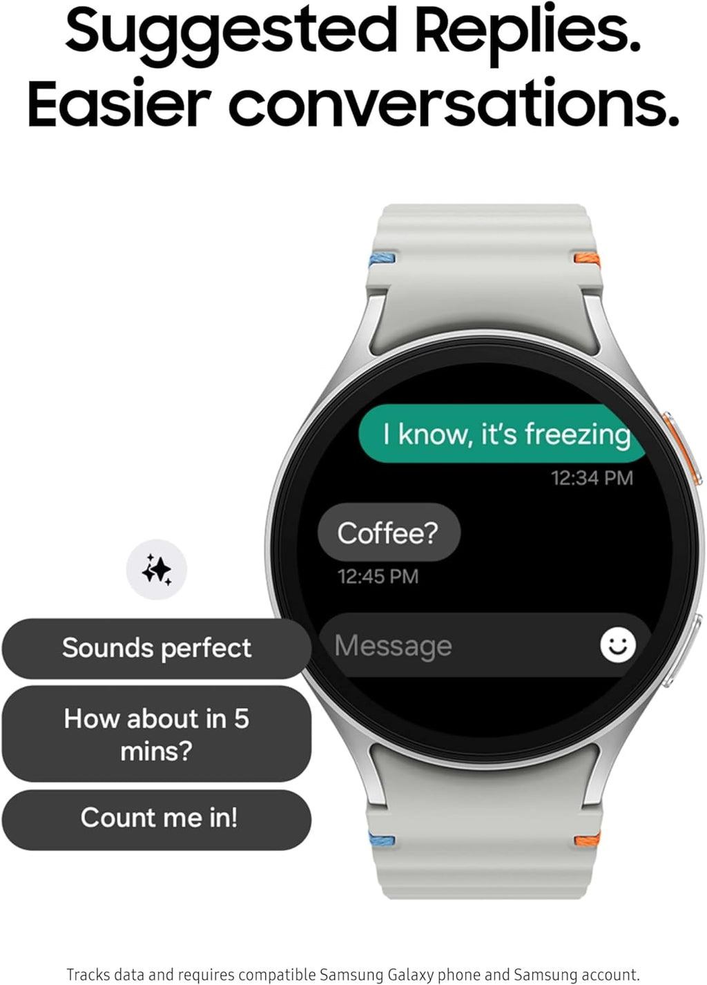 samsung galaxy watch 7 40mm bluetooth ai smartwatch showing dimensions