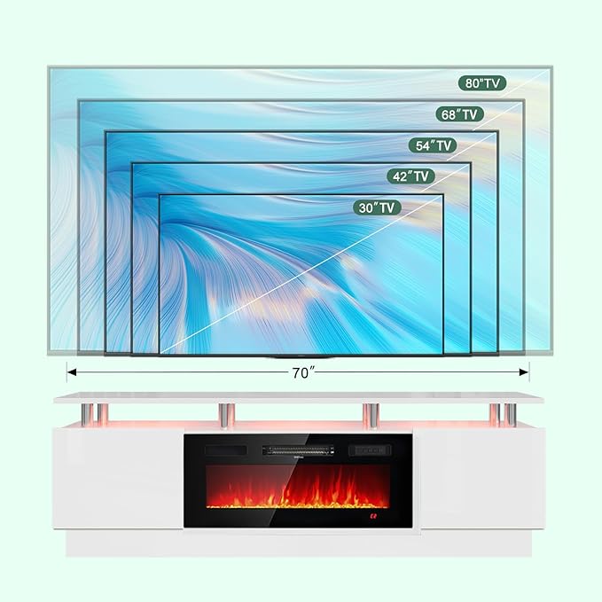 oneinmil Fireplace TV Stand