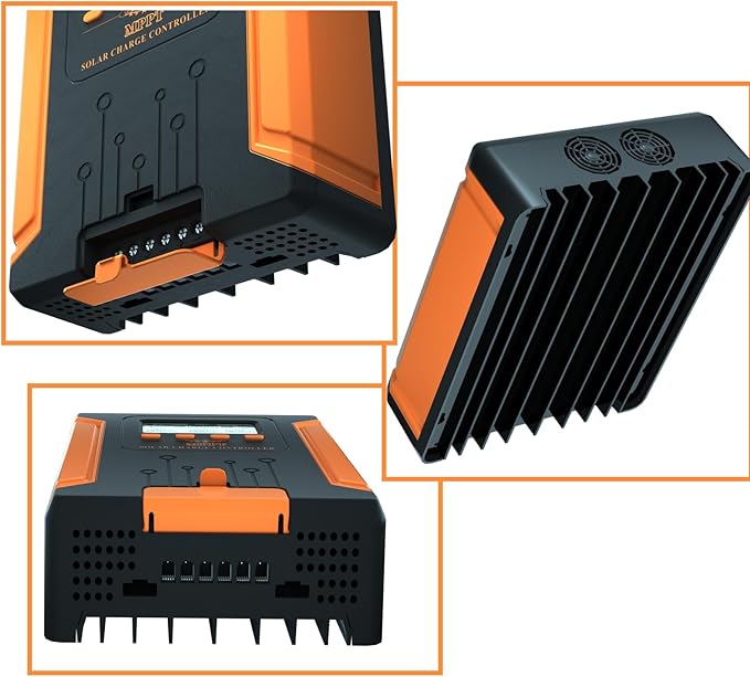 80A 180V MPPT Solar Charge Controller 12V/24V/36V/48V Auto, Heat-Dissipating