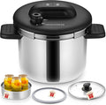 KOCH SYSTEME CS Stainless Steel Pressure Cooker 6.3 QT, Olla de Presion