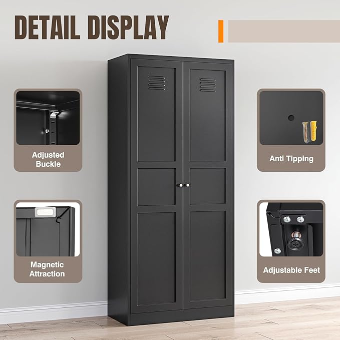 Yizosh Metal Storage Cabinet