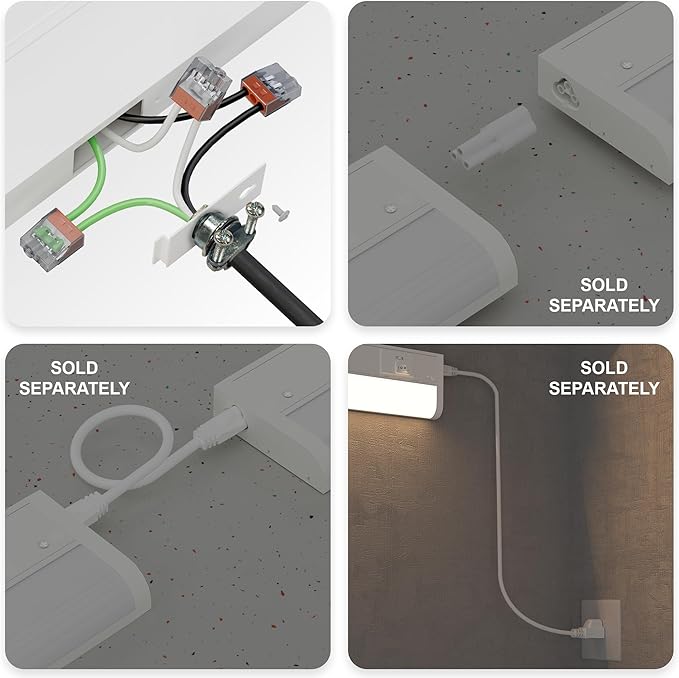 ZAGO 18 Inch LED Hardwired Under Cabinet Lighting (4 Packs)