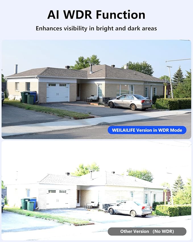 WEILAILIFE 【Auto Tracking & 2-Way Audio】 Security Cameras Wireless Outdoor