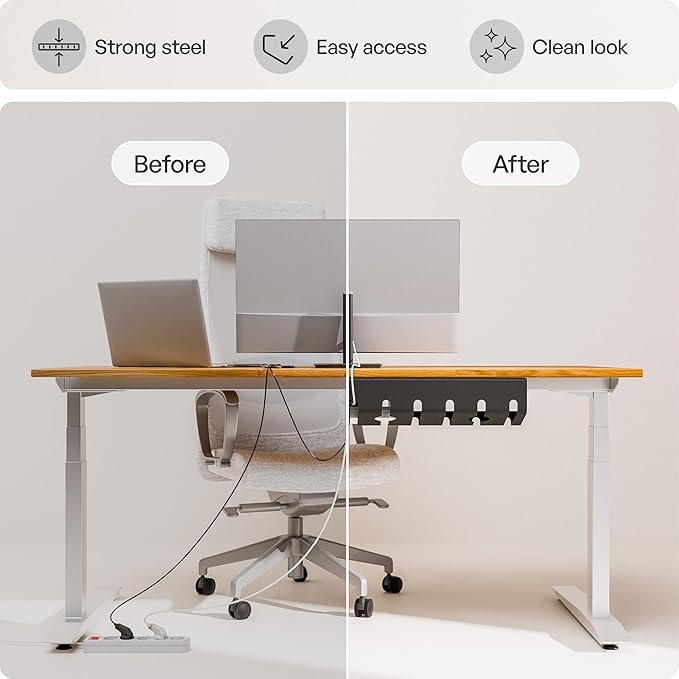 PAMO Cable Management Under Desk (Set of 3)