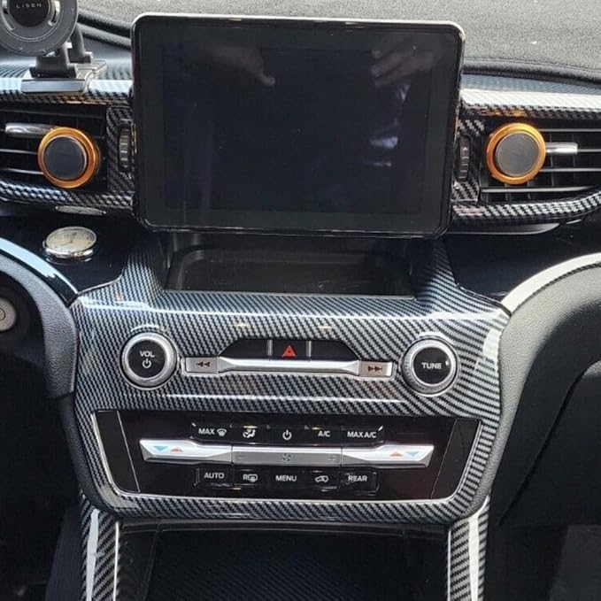 ruihe Carbon Fiber Color Center Dash Radio Audio Control Panel Automatic