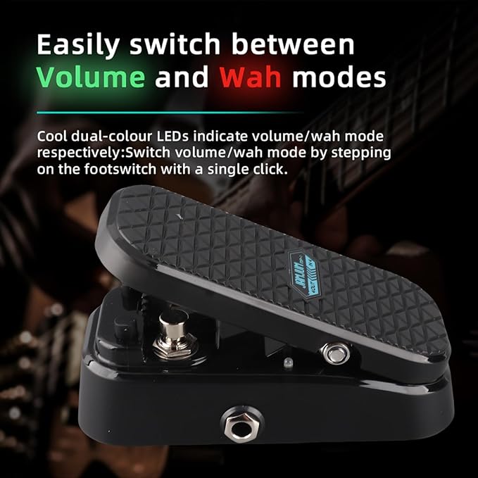 Btuty Guitar Wah Volume Pedal 2-in-1 Mini Wah & Volume Combo Pedal