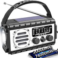 QAUYYW Emergency Radio, 20000mAh/74000mWh Weather Radio, Solar Hand Crank Radio