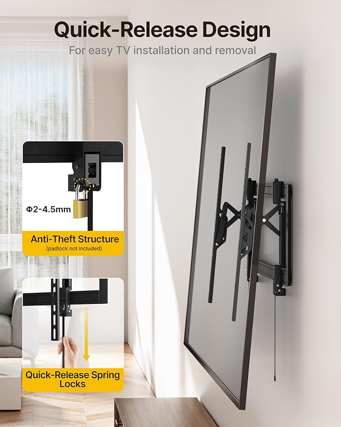 monTEK Heavy Duty Tilting TV Wall Mount