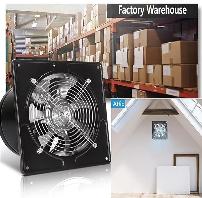 Aydomer 8 Inch Exhaust Fan Metal Ventilation Fan