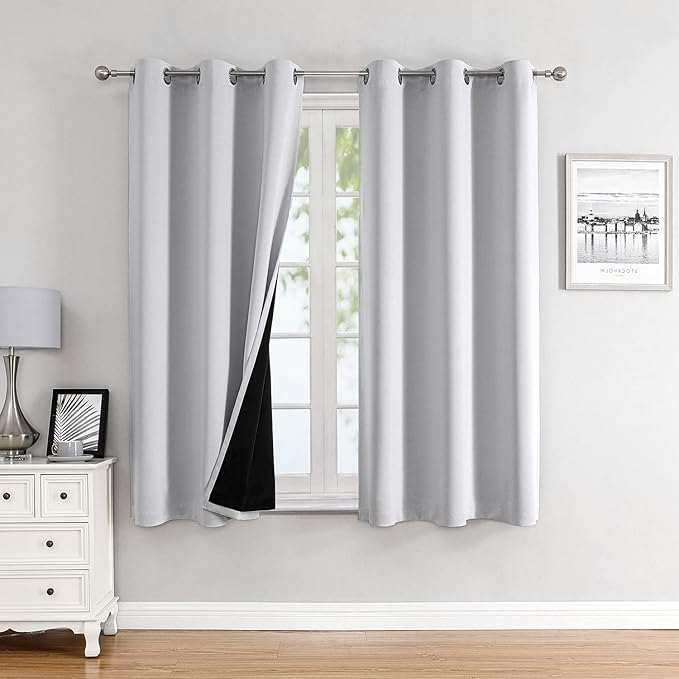 ChrisDowa 100% Blackout Curtains