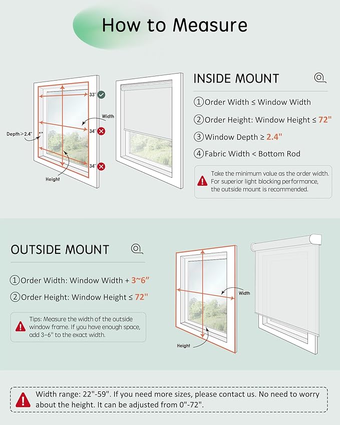 Yoolax Motorized Blinds App Control, Light Filtering Motorized Shades