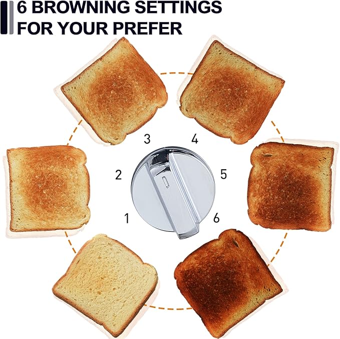CUSIMAX 2 Slice Stainless Steel Toaster
