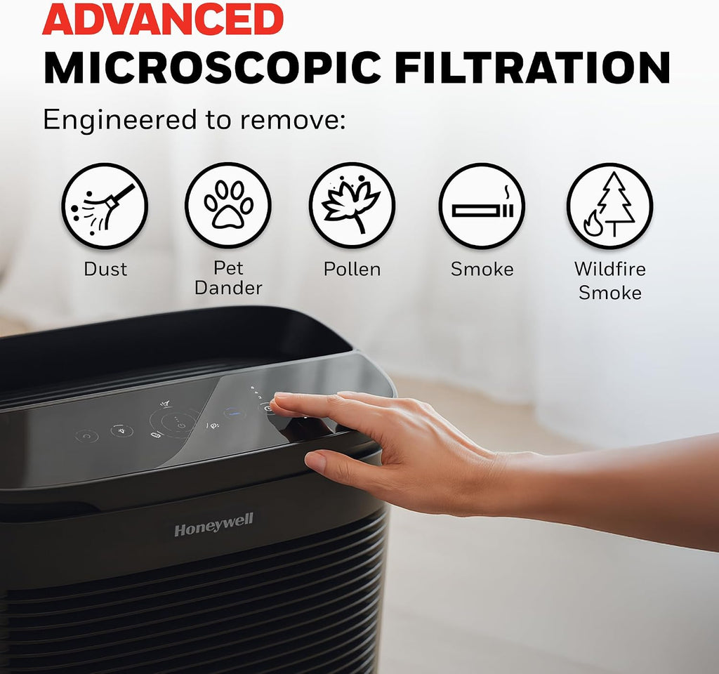 Honeywell PowerPlus HEPA Air Purifier for Home, 968 Ft² Rooms, HPA3100