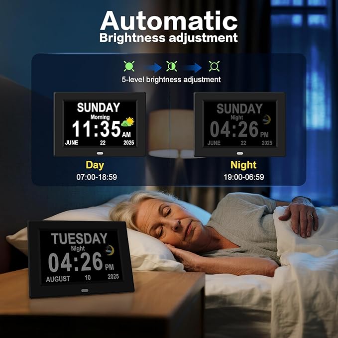 10'' Large Display Digital Alarm Clock