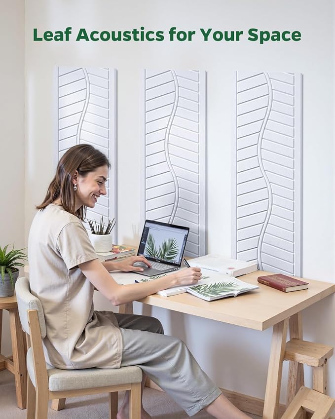 Topnaca 12 Pack Acoustic Wall Panels Sound Absorbing