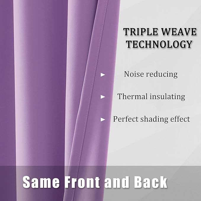 DUALIFE Blackout Solid Curtains