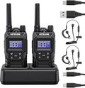 Ketelese T4 Walkie Talkies Long Range, IP67 Waterproof Dustproof Two Way Radio