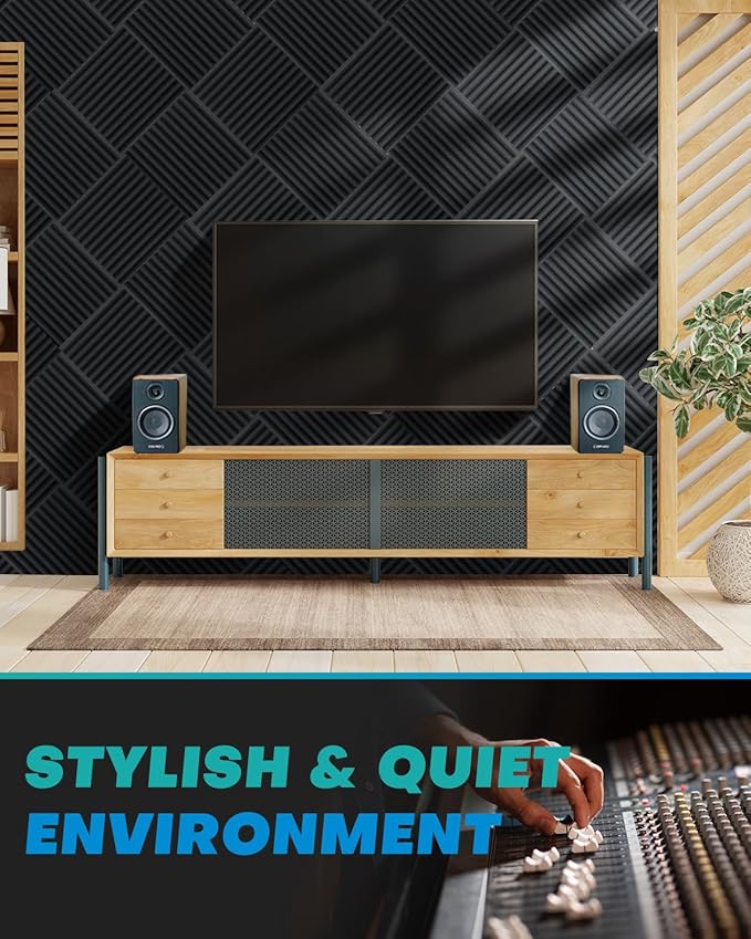 48 Pack Sound Proof Foam Panels