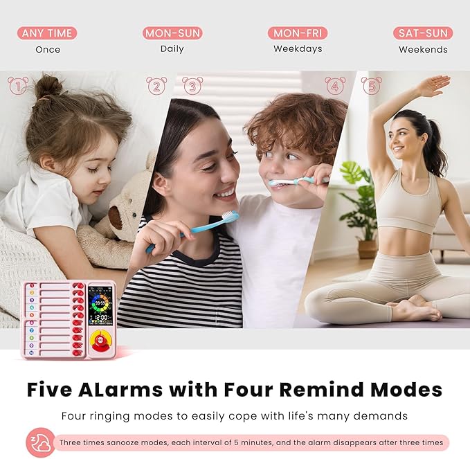 ADHD Tool for Kids, 5-in-1 Visual Timer