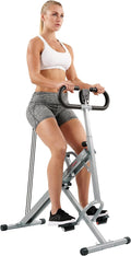 Sunny Health & Fitness Smart Row-N-Ride Glute & Leg Trainer, Foldable Squat