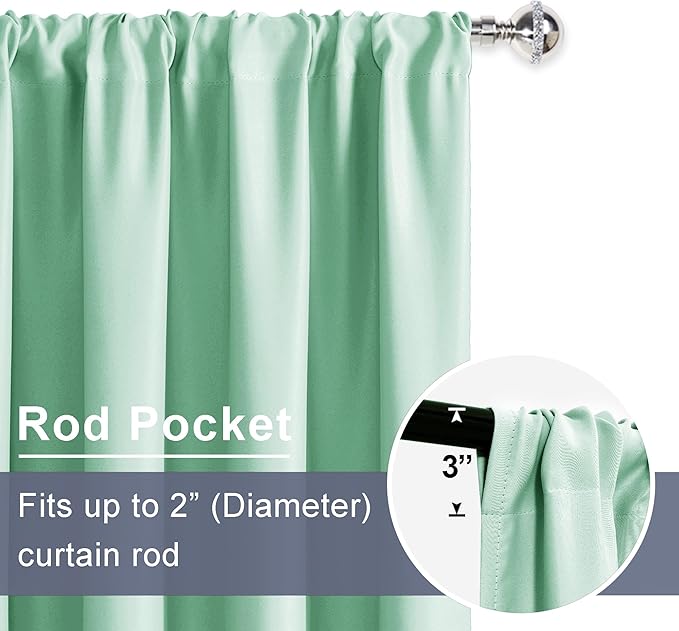JIUZHEN Blackout Curtains for Bedroom