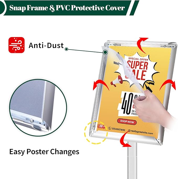 Heavy Duty Pedestal Sign Holder