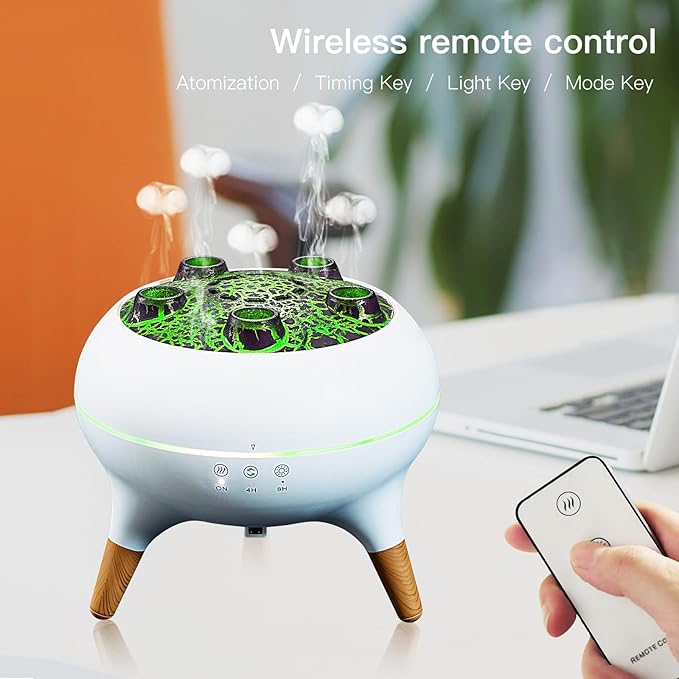 Essential Oil Diffuser 250ML, Jellyfish Diffuser Air Humidifiers Sound Pickup