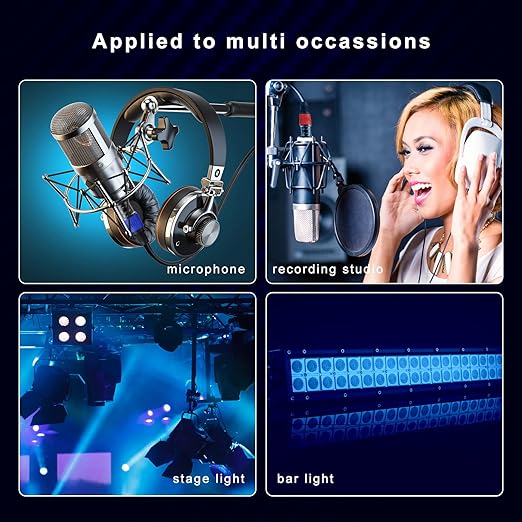 AuxLink XLR Cables 50ft 6Pack, Microphone Cable, Balanced XLR Male to Female