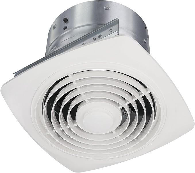 8 Inch Bathroom Exhaust Fan Ceiling Mount 200 CFM 8.5 Sones Kitchen Exhausts