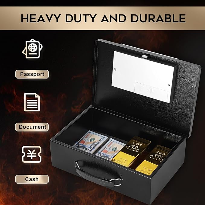Dalmbox Portable Metal Safe Box