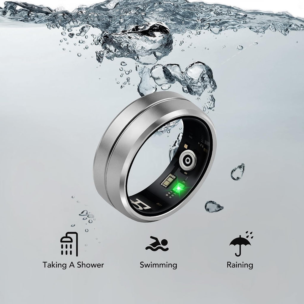 smart ring for women men, all-new matte scratch-resistant, front angle view