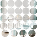 Cindeer Set of 24 Acrylic Round Mirror Wall-Mounted Decor,12 Inch